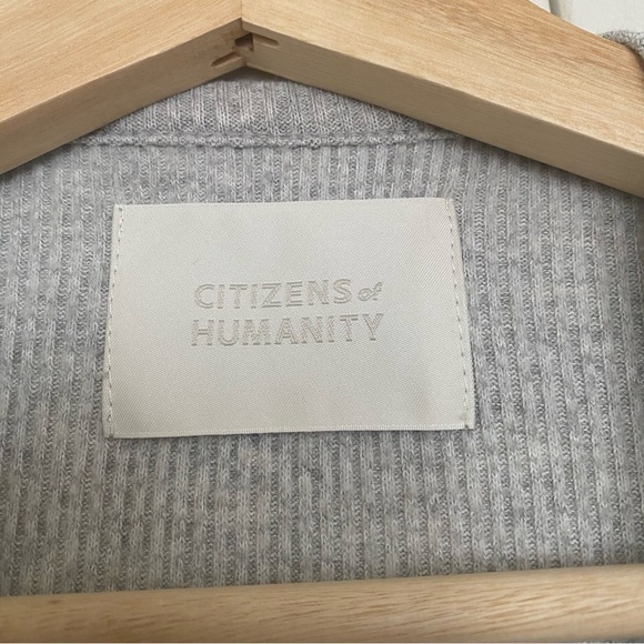 Citizens of Humanity Bree Baby Tee in Heather Grey - Picture 6 of 7